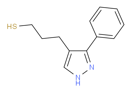 3-(3-phenyl-1H-pyrazol-4-yl)propane-1-thiol