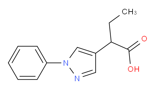 2-(1-phenyl-1H-pyrazol-4-yl)butanoic acid