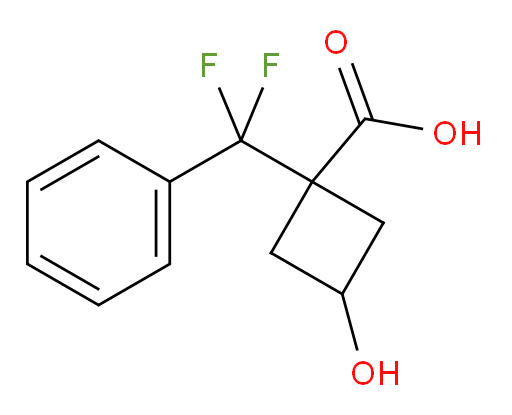 1-[difluoro(phenyl)methyl]-3-hydroxycyclobutane-1-carboxylic acid