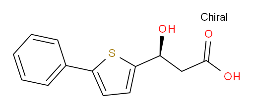 (3S)-3-hydroxy-3-(5-phenylthiophen-2-yl)propanoic acid