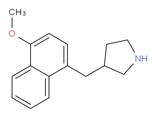 3-[(4-methoxynaphthalen-1-yl)methyl]pyrrolidine