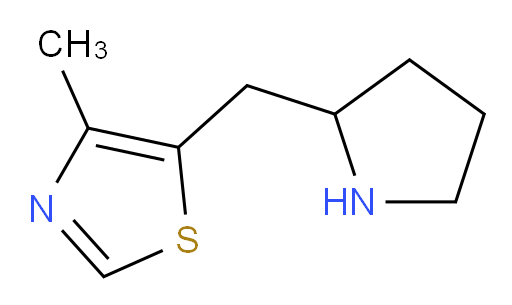4-methyl-5-[(pyrrolidin-2-yl)methyl]-1,3-thiazole