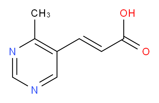 3-(4-methylpyrimidin-5-yl)prop-2-enoic acid