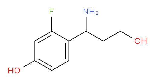 4-(1-amino-3-hydroxypropyl)-3-fluorophenol