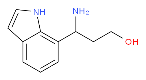 3-amino-3-(1H-indol-7-yl)propan-1-ol