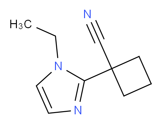 1-(1-ethyl-1H-imidazol-2-yl)cyclobutane-1-carbonitrile