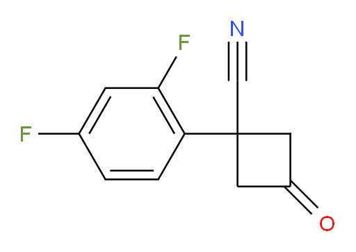 1-(2,4-difluorophenyl)-3-oxocyclobutane-1-carbonitrile