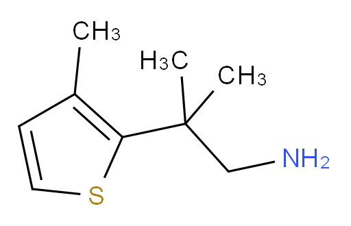 2-methyl-2-(3-methylthiophen-2-yl)propan-1-amine