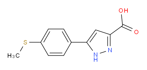 5-[4-(methylsulfanyl)phenyl]-1H-pyrazole-3-carboxylic acid