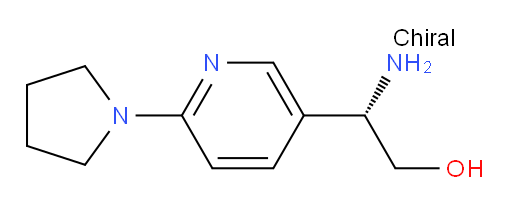 (2S)-2-amino-2-[6-(pyrrolidin-1-yl)pyridin-3-yl]ethan-1-ol