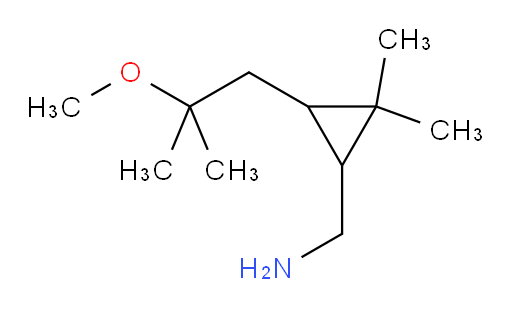[3-(2-methoxy-2-methylpropyl)-2,2-dimethylcyclopropyl]methanamine