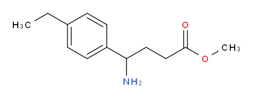 methyl 4-amino-4-(4-ethylphenyl)butanoate