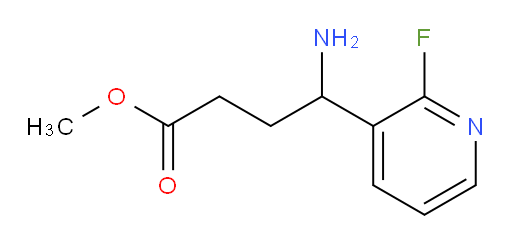 methyl 4-amino-4-(2-fluoropyridin-3-yl)butanoate