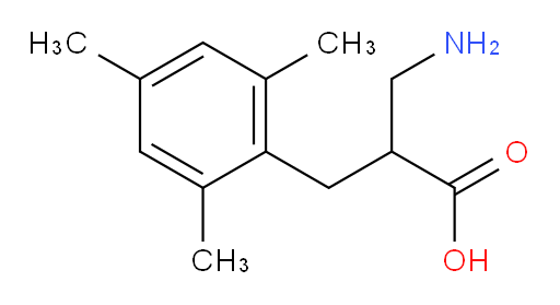 3-amino-2-[(2,4,6-trimethylphenyl)methyl]propanoic acid