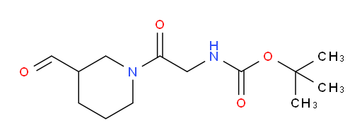 tert-butyl N-[2-(3-formylpiperidin-1-yl)-2-oxoethyl]carbamate