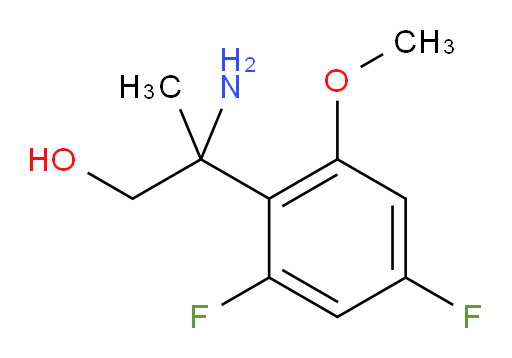 2-amino-2-(2,4-difluoro-6-methoxyphenyl)propan-1-ol