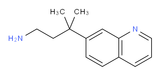 3-methyl-3-(quinolin-7-yl)butan-1-amine