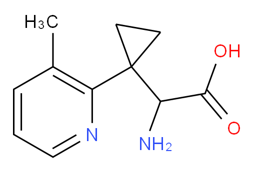 2-amino-2-[1-(3-methylpyridin-2-yl)cyclopropyl]acetic acid