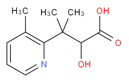 2-hydroxy-3-methyl-3-(3-methylpyridin-2-yl)butanoic acid