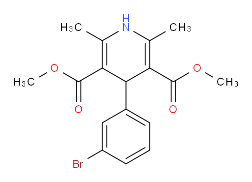 3,5-dimethyl 4-(3-bromophenyl)-2,6-dimethyl-1,4-dihydropyridine-3,5-dicarboxylate
