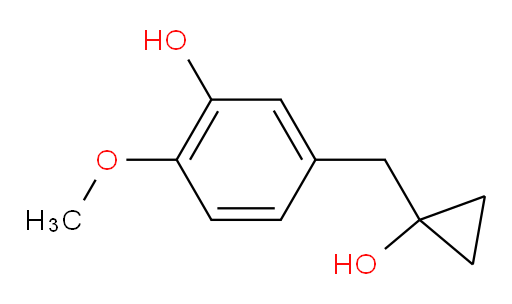 5-[(1-hydroxycyclopropyl)methyl]-2-methoxyphenol