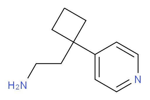 2-[1-(pyridin-4-yl)cyclobutyl]ethan-1-amine