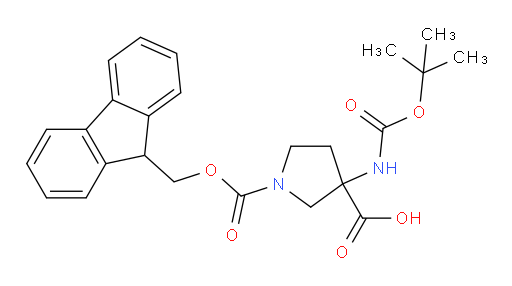 3-{[(tert-butoxy)carbonyl]amino}-1-{[(9H-fluoren-9-yl)methoxy]carbonyl}pyrrolidine-3-carboxylic acid