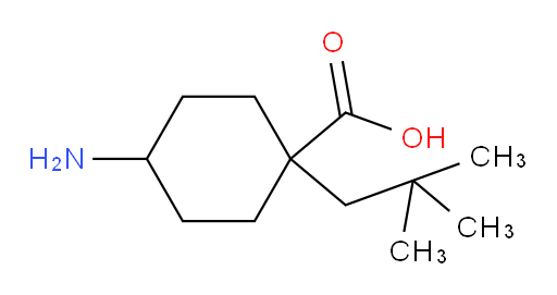 4-amino-1-(2,2-dimethylpropyl)cyclohexane-1-carboxylic acid