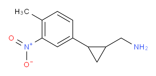 [2-(4-methyl-3-nitrophenyl)cyclopropyl]methanamine