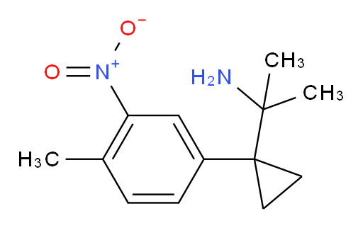 2-[1-(4-methyl-3-nitrophenyl)cyclopropyl]propan-2-amine