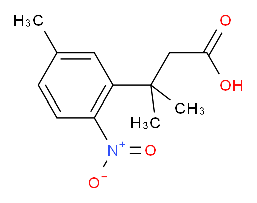3-methyl-3-(5-methyl-2-nitrophenyl)butanoic acid