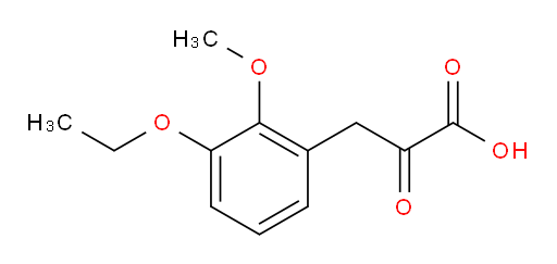 3-(3-ethoxy-2-methoxyphenyl)-2-oxopropanoic acid