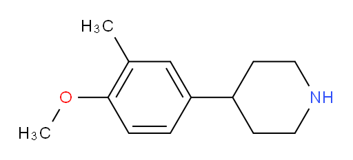 4-(4-methoxy-3-methylphenyl)piperidine