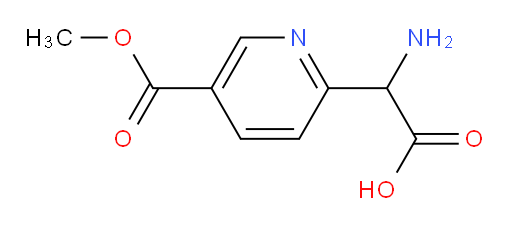 2-amino-2-[5-(methoxycarbonyl)pyridin-2-yl]acetic acid
