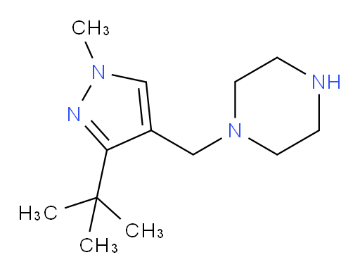1-[(3-tert-butyl-1-methyl-1H-pyrazol-4-yl)methyl]piperazine