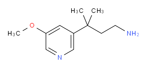 3-(5-methoxypyridin-3-yl)-3-methylbutan-1-amine
