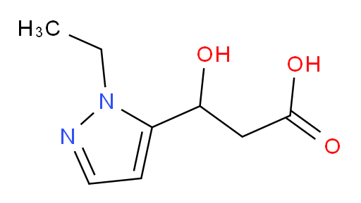 3-(1-ethyl-1H-pyrazol-5-yl)-3-hydroxypropanoic acid