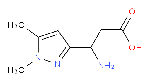 3-amino-3-(1,5-dimethyl-1H-pyrazol-3-yl)propanoic acid