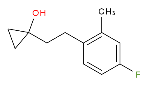 1-[2-(4-fluoro-2-methylphenyl)ethyl]cyclopropan-1-ol