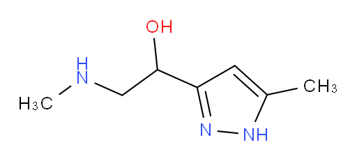 1-(5-methyl-1H-pyrazol-3-yl)-2-(methylamino)ethan-1-ol