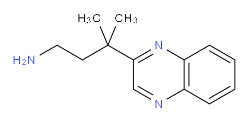 3-methyl-3-(quinoxalin-2-yl)butan-1-amine