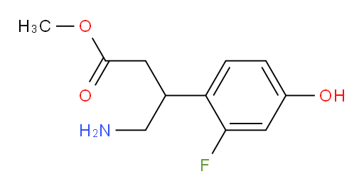 methyl 4-amino-3-(2-fluoro-4-hydroxyphenyl)butanoate