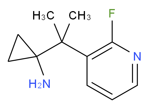 1-[2-(2-fluoropyridin-3-yl)propan-2-yl]cyclopropan-1-amine