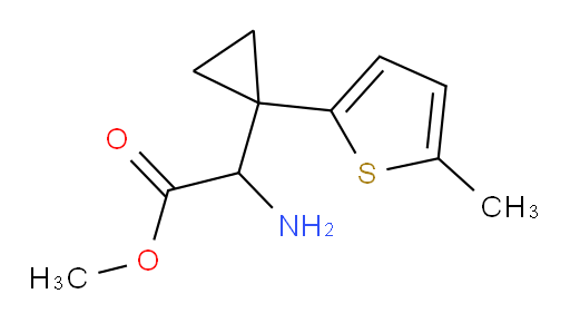 methyl 2-amino-2-[1-(5-methylthiophen-2-yl)cyclopropyl]acetate