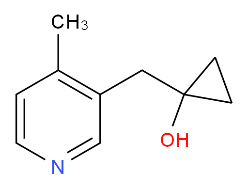 1-[(4-methylpyridin-3-yl)methyl]cyclopropan-1-ol