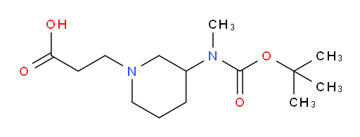 3-(3-{[(tert-butoxy)carbonyl](methyl)amino}piperidin-1-yl)propanoic acid