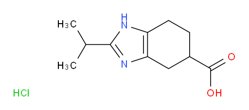 2-(propan-2-yl)-4,5,6,7-tetrahydro-1H-1,3-benzodiazole-5-carboxylic acid hydrochloride