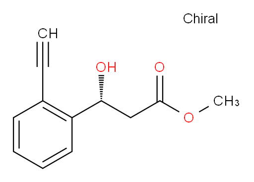 methyl (3R)-3-(2-ethynylphenyl)-3-hydroxypropanoate