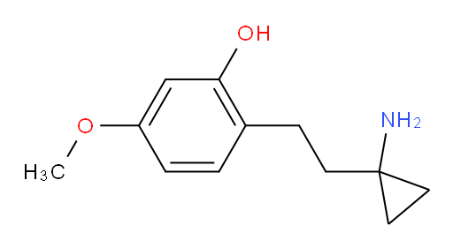 2-[2-(1-aminocyclopropyl)ethyl]-5-methoxyphenol