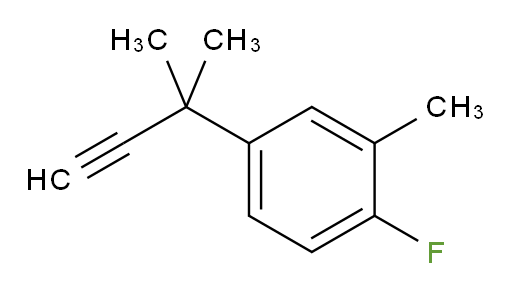1-fluoro-2-methyl-4-(2-methylbut-3-yn-2-yl)benzene